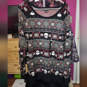 Torrid Fair Isle Skull Sweater